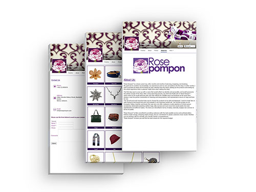 Rose Pompon Facebook Page, Multiframes project