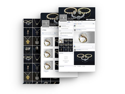 Terina Jewellery Facebook Page, Multiframes project